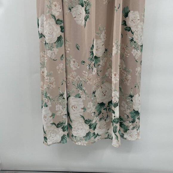 Show Me Your Mumu Womens Floral Maxi Dress Short Sleeve Multicolor Size Large - Picture 3 of 9